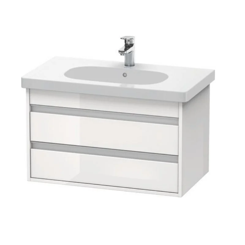 Тумба под раковину, Duravit, Ketho, шгв 800*455*480, раковина-необходимо заказать, цвет-белый глянцевый