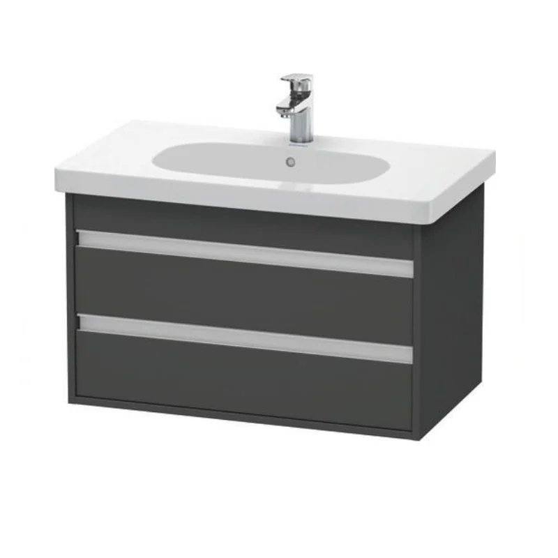 Тумба под раковину, Duravit, Ketho, шгв 800*455*480, раковина-необходимо заказать, цвет-графит матовый
