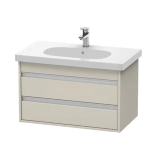 Тумба под раковину, Duravit, Ketho, шгв 800*455*480, раковина-необходимо заказать, цвет-серо-коричневый матовый