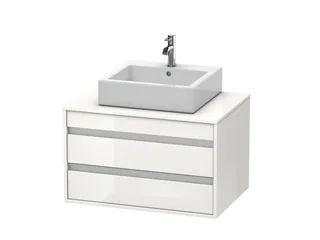 Тумба под раковину, Duravit, Ketho, шгв 800*550*496, раковина-необходимо заказать, цвет-белый глянцевый