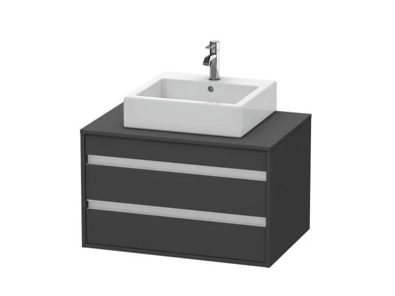 Тумба под раковину, Duravit, Ketho, шгв 800*550*496, раковина-необходимо заказать, цвет-графит матовый
