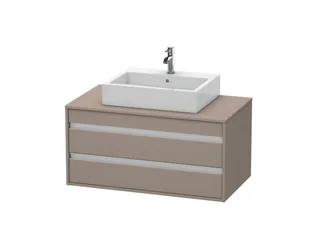 Тумба под раковину, Duravit, Ketho, шгв 1000*550*496, раковина-необходимо заказать, цвет-базальт матовый