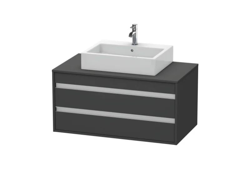 Тумба под раковину, Duravit, Ketho, шгв 1000*550*496, раковина-необходимо заказать, цвет-графит матовый