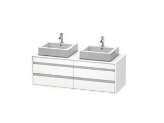 Тумба под раковину, Duravit, Ketho, шгв 1400*550*496, раковина-необходимо заказать, цвет-белый матовый