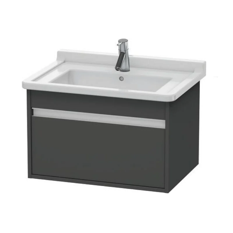Тумба под раковину, Duravit, Ketho, шгв 650*455*410, раковина-необходимо заказать, цвет-графит матовый