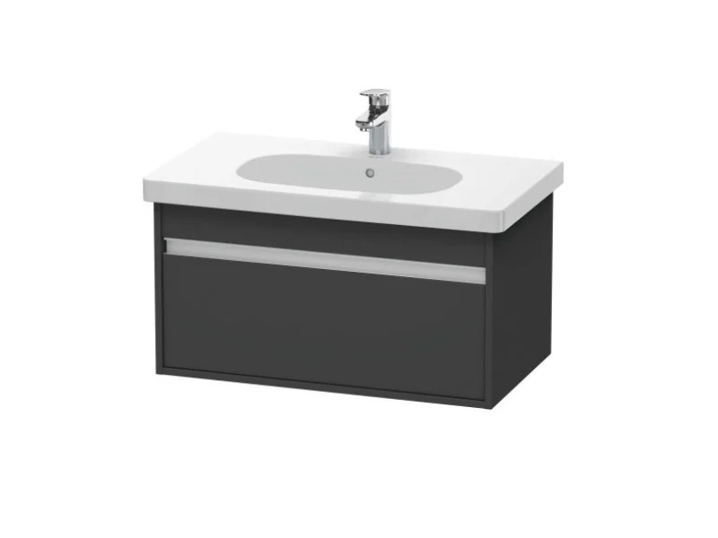 Тумба под раковину, Duravit, Ketho, шгв 800*455*410, раковина-необходимо заказать, цвет-графит матовый