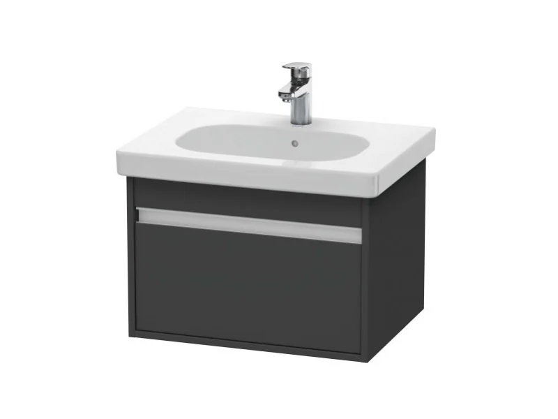 Тумба под раковину, Duravit, Ketho, шгв 600*455*410, раковина-необходимо заказать, цвет-графит матовый
