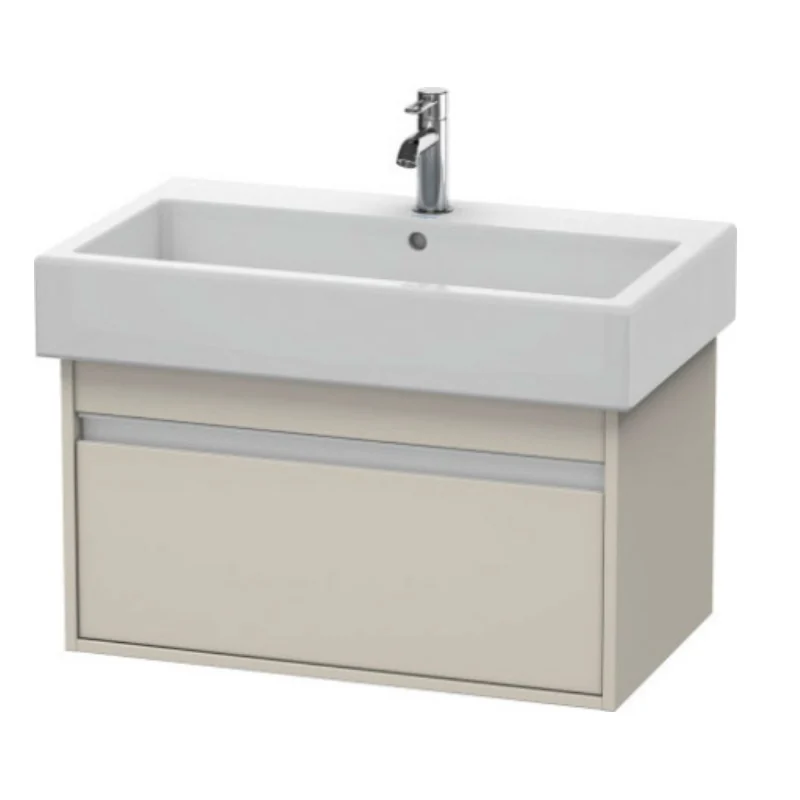 Тумба под раковину, Duravit, Ketho, шгв 750*440*410, раковина-необходимо заказать, цвет-серо-коричневый матовый