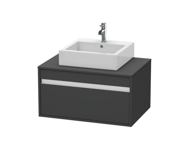 Тумба под раковину, Duravit, Ketho, шгв 800*550*426, раковина-необходимо заказать, цвет-графит матовый