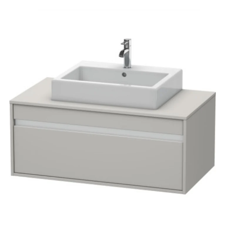 Тумба под раковину, Duravit, Ketho, шгв 1000*550*426, раковина-необходимо заказать, цвет-бетонно-серый матовый