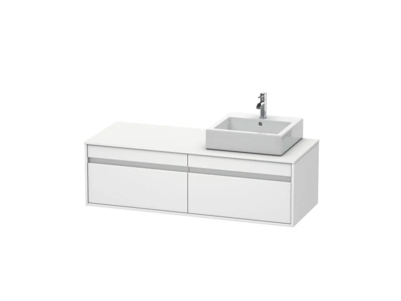 Тумба под раковину, Duravit, Ketho, шгв 1400*550*426, раковина-необходимо заказать, цвет-белый матовый