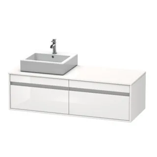 Тумба под раковину, Duravit, Ketho, шгв 1400*550*426, раковина-необходимо заказать, цвет-белый глянцевый