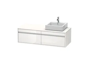 Тумба под раковину, Duravit, Ketho, шгв 1400*550*426, раковина-необходимо заказать, цвет-белый глянцевый
