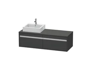 Тумба под раковину, Duravit, Ketho, шгв 1400*550*426, раковина-необходимо заказать, цвет-графит матовый