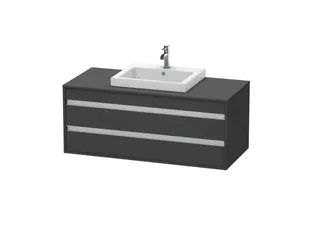 Тумба под раковину, Duravit, Ketho, шгв 1200*550*496, раковина-необходимо заказать, цвет-графит матовый