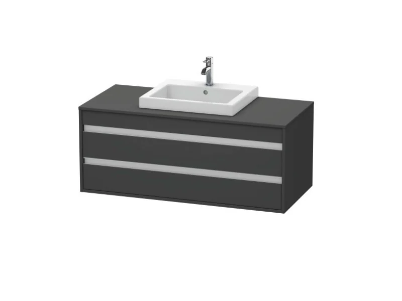 Тумба под раковину, Duravit, Ketho, шгв 1200*550*496, раковина-необходимо заказать, цвет-графит матовый