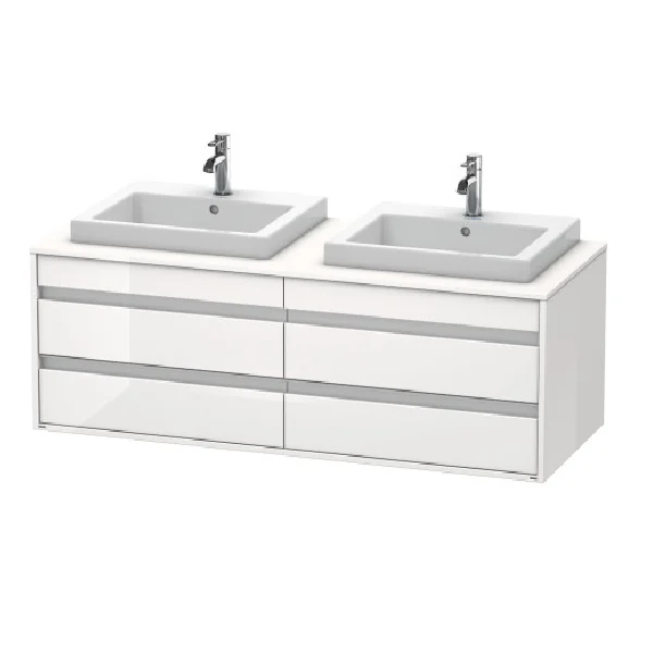 Тумба под раковину, Duravit, Ketho, шгв 1400*550*496, раковина-необходимо заказать, цвет-белый глянцевый