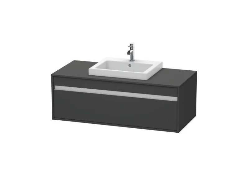 Тумба под раковину, Duravit, Ketho, шгв 1200*550*426, раковина-необходимо заказать, цвет-графит матовый