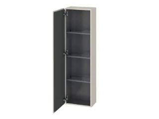 Шкаф-пенал, Duravit, L-Cube, шгв 400*243*1320, петли-слева, цвет-серо-коричневый матовый