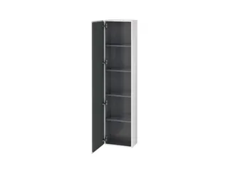 Шкаф-пенал, Duravit, L-Cube, шгв 400*243*1760, петли-слева, цвет-белый матовый