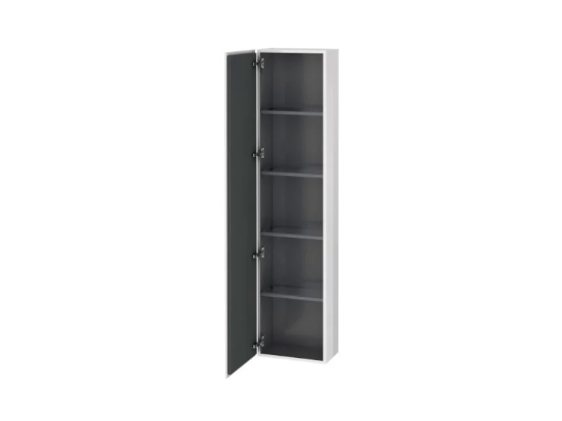 Шкаф-пенал, Duravit, L-Cube, шгв 400*243*1760, петли-слева, цвет-белый матовый