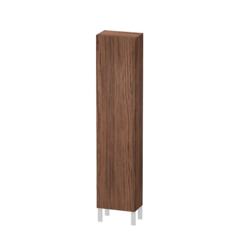 Шкаф-пенал, Duravit, L-Cube, шгв 400*243*1760, петли-слева, цвет-орех темный