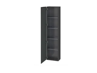 Шкаф-пенал, Duravit, L-Cube, шгв 400*243*1760, петли-слева, цвет-графит матовый