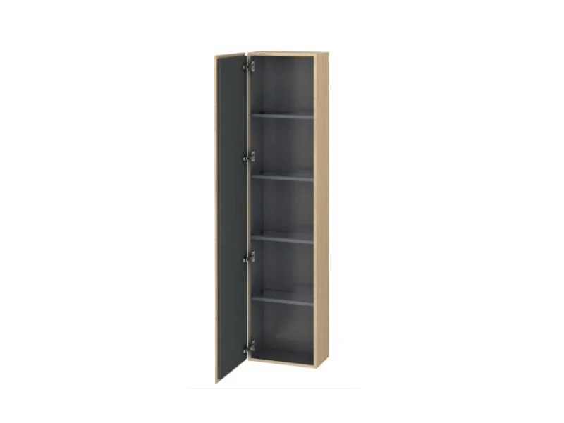 Шкаф-пенал, Duravit, L-Cube, шгв 400*243*1760, петли-слева, цвет-дуб средиземноморский