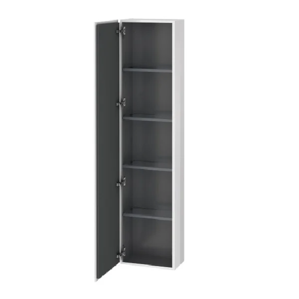 Шкаф-пенал, Duravit, L-Cube, шгв 400*243*1760, петли-справа, цвет-белый глянцевый
