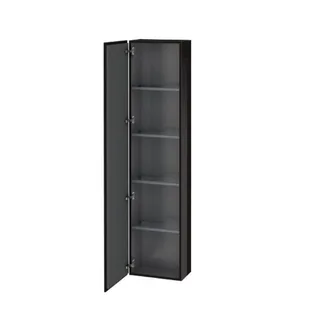 Шкаф-пенал, Duravit, L-Cube, шгв 400*243*1760, петли-справа, цвет-Чёрный глянцевый