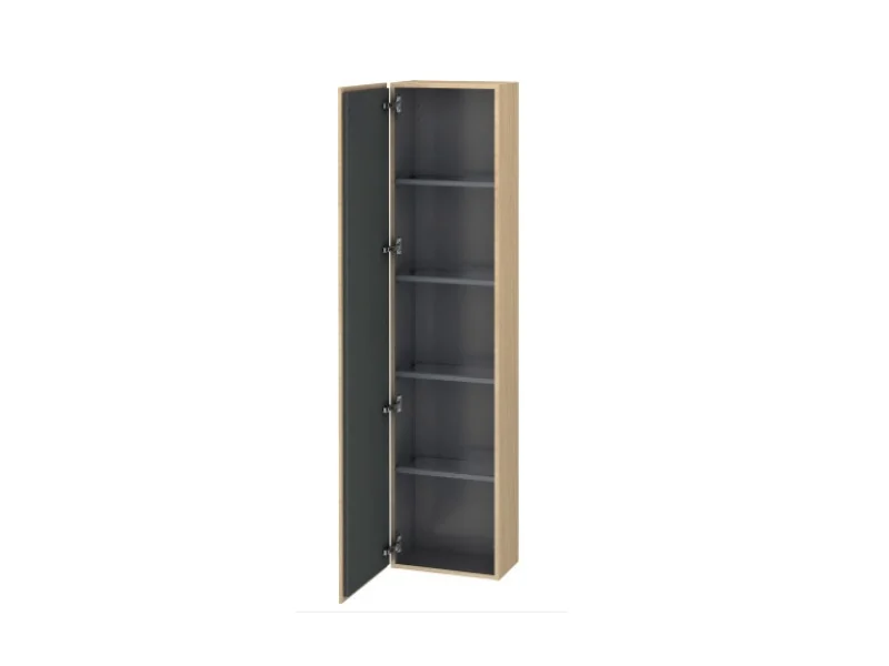 Шкаф-пенал, Duravit, L-Cube, шгв 400*243*1760, петли-справа, цвет-дуб средиземноморский