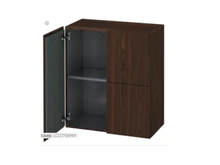 Шкаф-пенал, Duravit, L-Cube, шгв 700*363*800, петли-слева/справа, цвет-орех брашированный