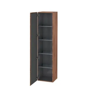 Шкаф-пенал, Duravit, L-Cube, шгв 400*363*1760, петли-слева, цвет-орех натуральный