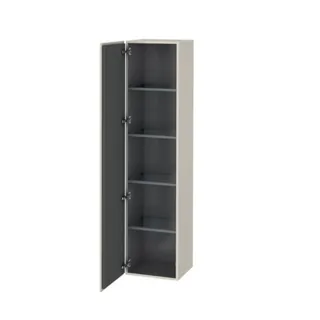 Шкаф-пенал, Duravit, L-Cube, шгв 400*363*1760, петли-слева, цвет-серо-коричневый матовый