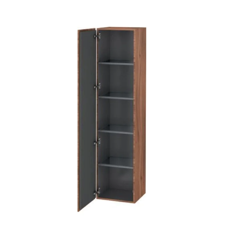 Шкаф-пенал, Duravit, L-Cube, шгв 400*363*1760, петли-справа, цвет-орех натуральный