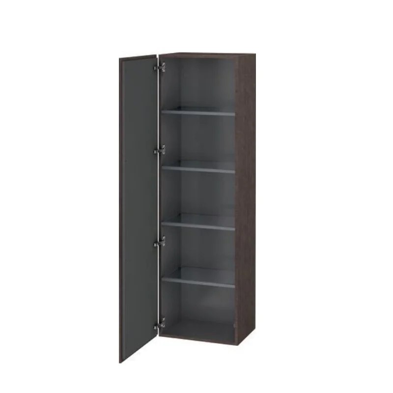 Шкаф-пенал, Duravit, L-Cube, шгв 500*363*1760, петли-слева, цвет-дуб тёмный брашированный