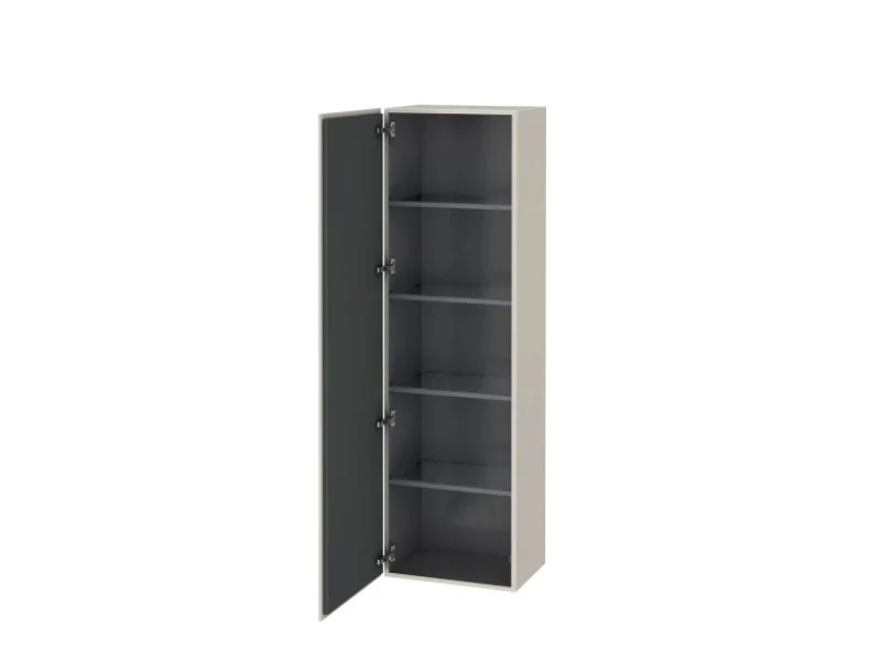 Шкаф-пенал, Duravit, L-Cube, шгв 500*363*1760, петли-слева, цвет-серо-коричневый матовый