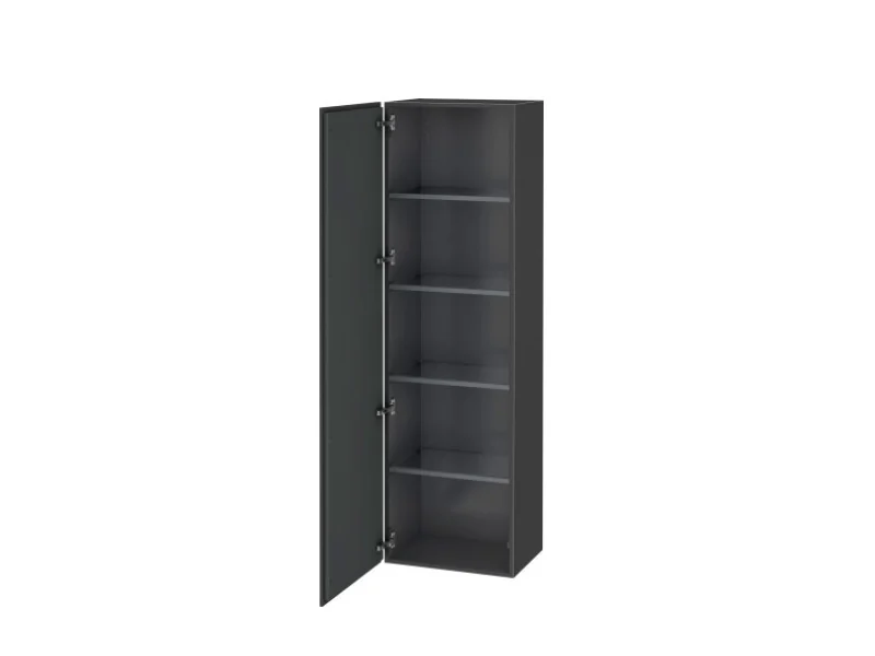 Шкаф-пенал, Duravit, L-Cube, шгв 500*363*1760, петли-справа, цвет-графит матовый