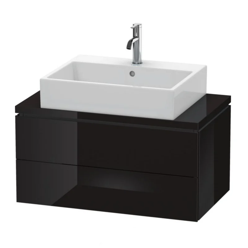 Тумба под раковину, Duravit, L-Cube, шгв 820*477*400, раковина-необходимо заказать, цвет-чёрный глянцевый