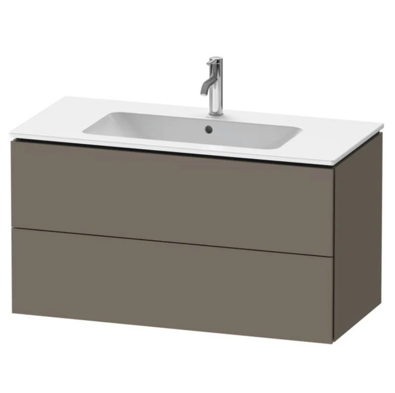 Тумба под раковину, Duravit, L-Cube, шгв 1020*481*550, раковина-необходимо заказать, цвет-фланелево-серый шелковисто-матовый