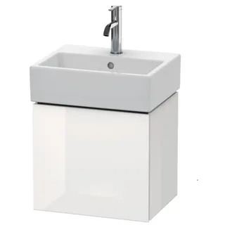 Тумба под раковину, Duravit, L-Cube, шгв 434*341*400, раковина-необходимо заказать, петли-справа, цвет-белый