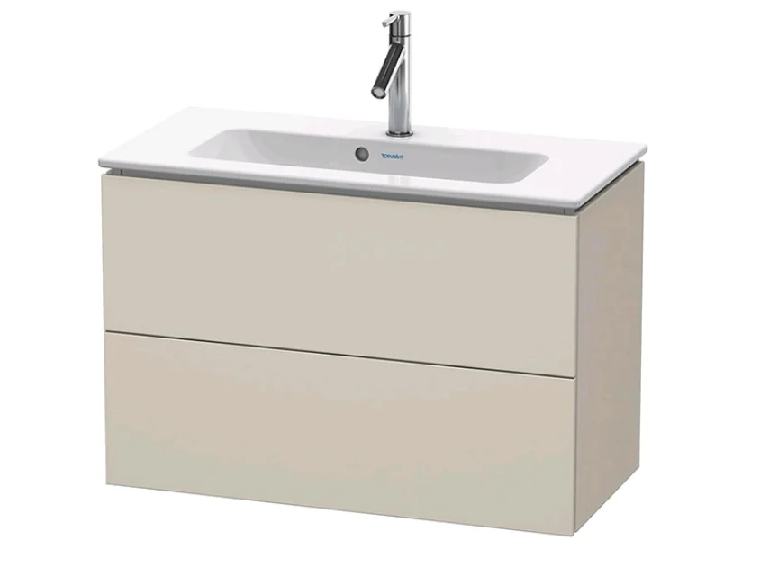 Тумба под раковину, Duravit, L-Cube, шгв 820*391*550, раковина-необходимо заказать, цвет-серо-коричневый матовый