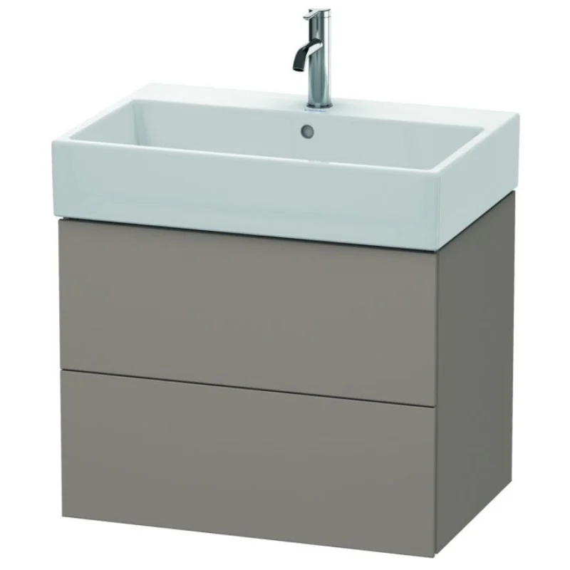 Тумба под раковину, Duravit, L-Cube, шгв 684*459*544, раковина-необходимо заказать, цвет-базальт матовый