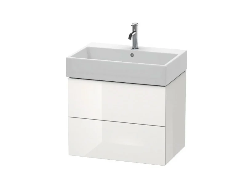 Тумба под раковину, Duravit, L-Cube, шгв 684*459*544, раковина-необходимо заказать, цвет-белый глянцевый