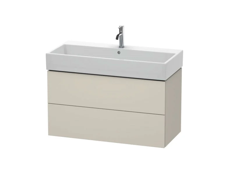 Тумба под раковину, Duravit, L-Cube, шгв 984*459*544, раковина-необходимо заказать, цвет-серо-коричневый матовый