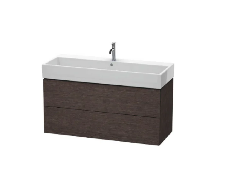 Тумба под раковину, Duravit, L-Cube, шгв 1184*459*544, раковина-необходимо заказать, цвет-дуб тёмный брашированный