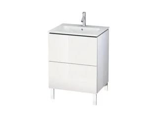 Тумба под раковину, Duravit, L-Cube, шгв 620*481*856, раковина-необходимо заказать, цвет-белый глянцевый лак