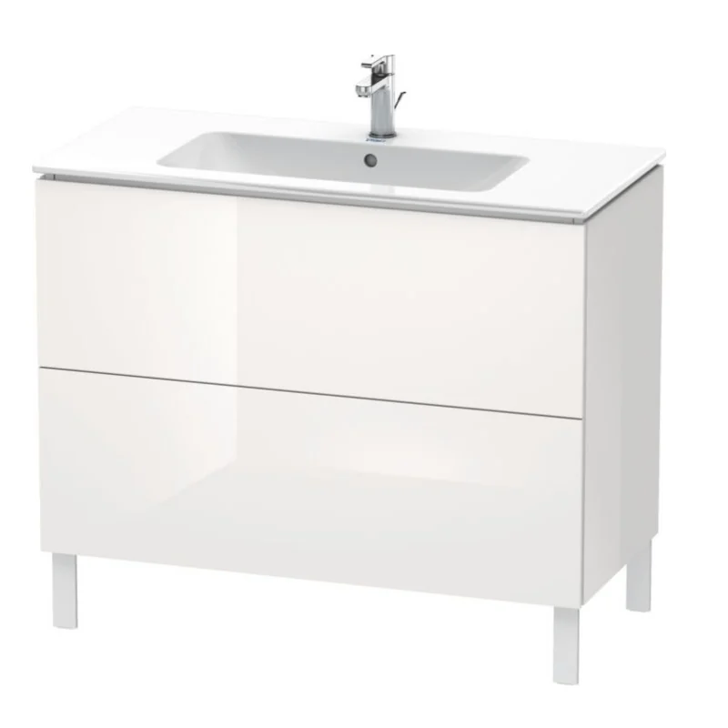 Тумба под раковину, Duravit, L-Cube, шгв 1020*481*856, раковина-необходимо заказать, цвет-белый глянцевый