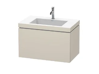 Тумба под раковину, Duravit, L-Cube, шгв 800*480*500, раковина-в комплекте, цвет-серо-коричневый матовый — иконка