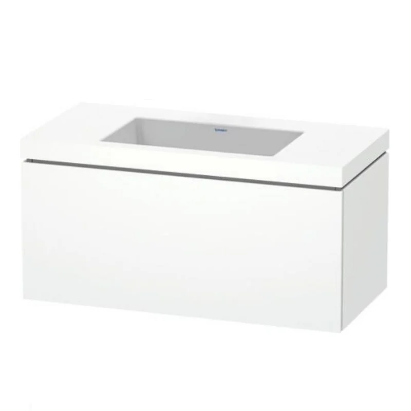 Тумба под раковину, Duravit, L-Cube, шгв 1000*480*500, раковина-в комплекте, цвет-белый матовый
